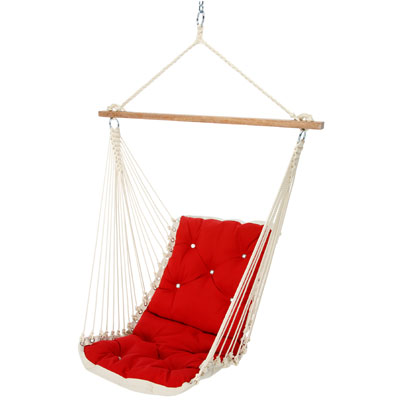 Tufted Swing Hammock - Jockey Red